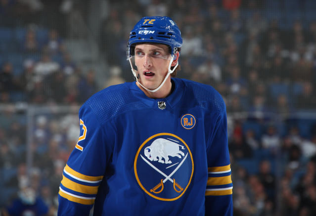 Buffalo Sabres suspended center Tage Thompson today