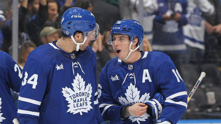 In a blockbuster trade pitch the toronto acquire a star forward for $180 million.