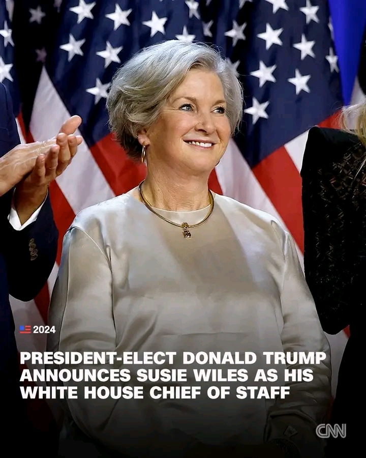 Trump announces campaign manager Susie Wiles as White House chief of staff