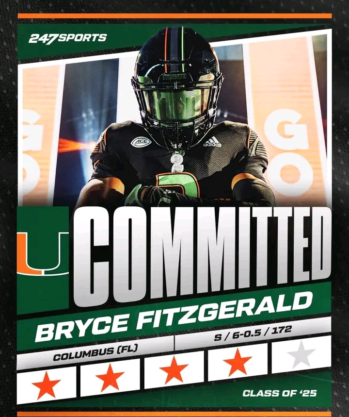 Breaking News; Last night Miami wins a big recruiting battle over Florida state. Landing a 5-star QB Bryce Fitzgerald, The Miami staff welcome the top south Florida talent home…