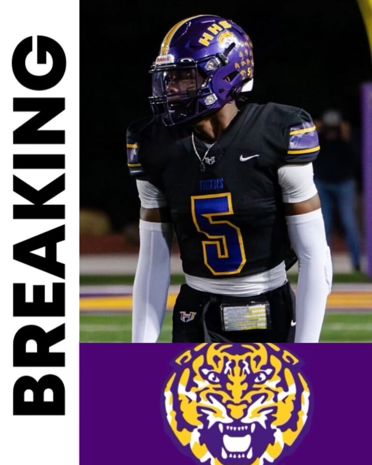 BATON Rouge, LSU– In a stunning upset that sent shockwaves through the college football world, the LSU Tigers have secured the commitment of the highest-ranked recruit in the sport’s history. The WR prospect, considered the best among the top three prospects in the class of 2025-2026, has chosen LSU Tigers over a host of powerhouse programs, including the Georgia Bulldogs and Texas Longhorns, among others……