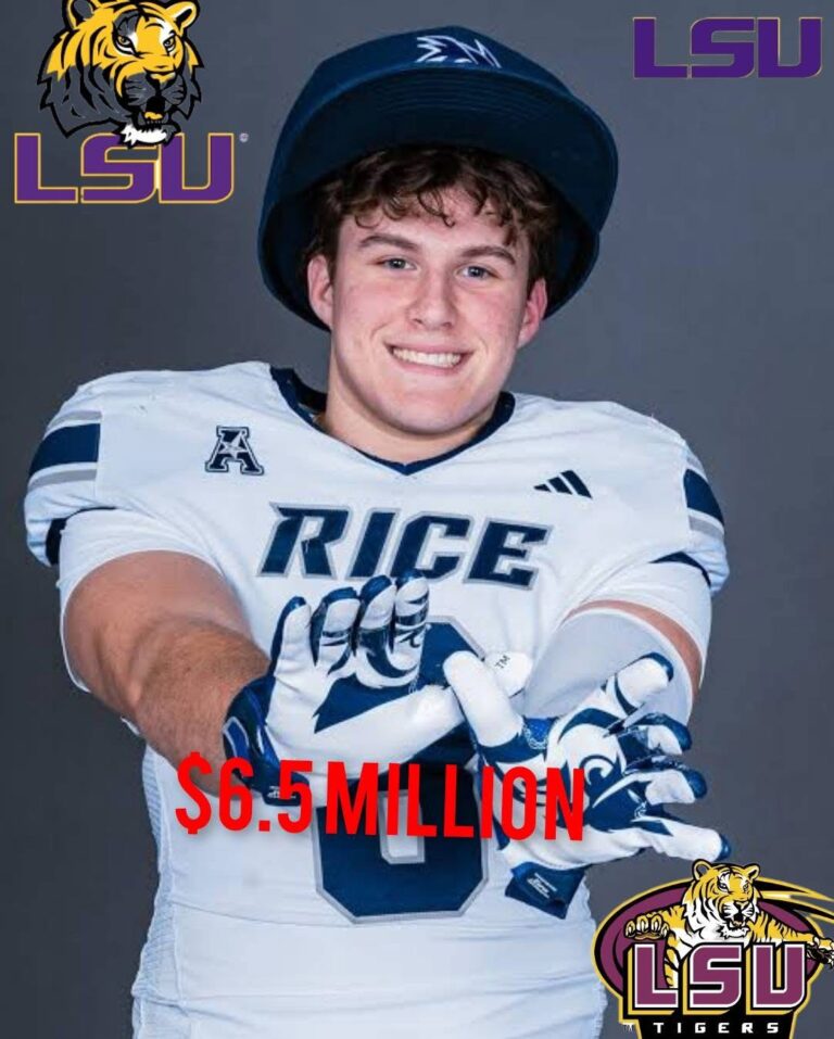 Breaking News: Five-Star Recruit Rejects $6.5 Million, Decommits from Rice, and Chooses LSU Over Notre Dame and Georgia